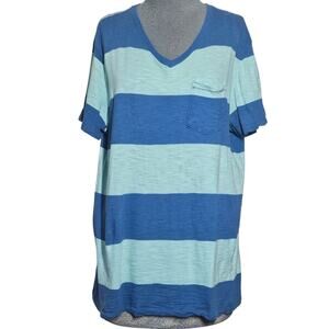 Gap The Stinson Slub V Neck Cotton Tee Size Large